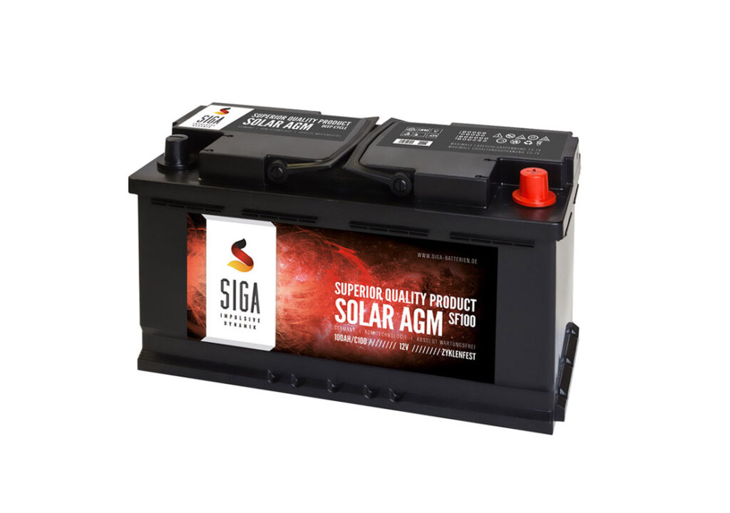 100 Ah AGM 12 Volt Solarbatterie Solarakku für Photovoltaik