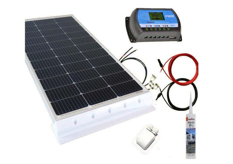 Wohnmobil Solaranlage 12V Set weiß