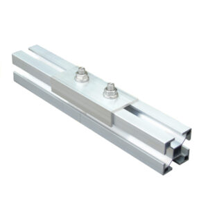 1x Profilverbinder ALU über ECK 2 Loch für Aluprofil 40x40