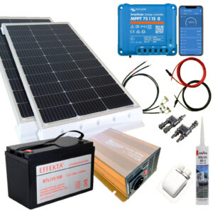 Wohnmobilanlage 200W Victron 75/15 in weiß