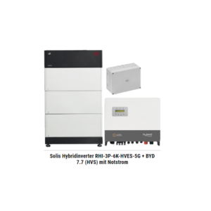 Solis Hybridinverter RHI-3P-6K-HVES-5G + BYD 7.7 (HVS) mit Notstrom