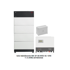 Solis Hybridinverter RHI-3P-6K-HVES-5G + BYD 11.0 (HVM) mit Notstrom