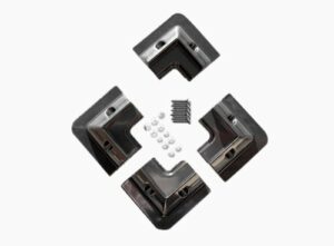 Solarmodul Halteecken Wohnmobil ABS Kunststoff schwarz inkl. Schrauben