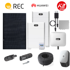 PV Anlage 18 kWp mit Speicher | REC Module + Huawei 17 kW 3-Phasig+ Huawei Speicher + Montagematerial