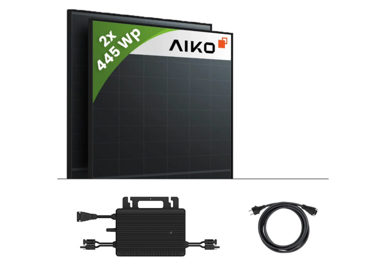 Balkonkraftwerk 800W Hoymiles Wechselrichter Aiko Solarmodule