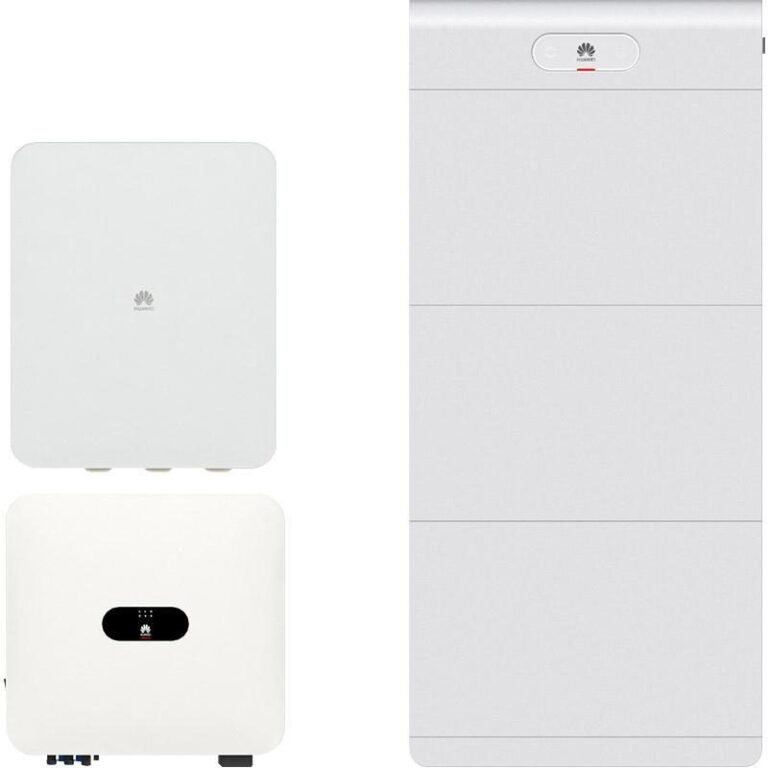 Huawei SUN2000-8K-MAP0 + LUNA2000-15kWh-S1 (15 kWh) mit Ersatzstrom + SA4H-A02 – Speicherpaket (Wechselrichter + Batteriespeicher)